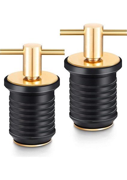 Ξ Ny Ue Zhang 2 Adet T-Kolu Tahliye Tapası Büküm-Turn Tekne Tahliye Tapaları Kauçuk Tapalar Pirinç Saplı Tekne Deniz Aksesuarları (Yurt Dışından)