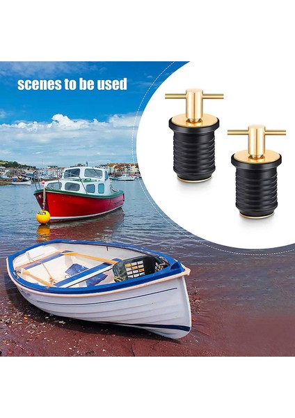 Ξ Ny Ue Zhang 2 Adet T-Kolu Tahliye Tapası Büküm-Turn Tekne Tahliye Tapaları Kauçuk Tapalar Pirinç Saplı Tekne Deniz Aksesuarları (Yurt Dışından) indirimleri