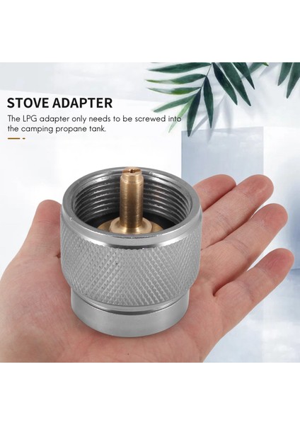 Ξ Ny Ue Zhang Kamp Sobası Adaptörü 1lb Propan Küçük Tank Girişi ve Lindal Valf EN417 Çıkışı Dış Mekan Silindir Teneke Kutu Dönüştürme (Yurt Dışından) fırsatları