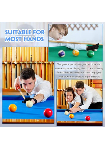 Ξ Ny Ue Zhang 20 Adet Nefes Bilardo Eldivenleri Snooker Sol Eldiven 3 Parmak Isteka Eldiven Kadın Erkek Bilardo Aksesuarları (Yurt Dışından) fırsatları