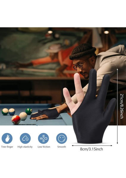 Ξ Ny Ue Zhang 20 Adet Nefes Bilardo Eldivenleri Snooker Sol Eldiven 3 Parmak Isteka Eldiven Kadın Erkek Bilardo Aksesuarları (Yurt Dışından) indirimleri