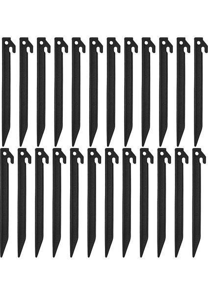 Ξ Ny Ue Zhang 24 Parça Plastik Şişme Kazık 8.8 Inç Yard Kazıklar Ankraj Kazıkları Bahçe Dekorasyonu (Yurt Dışından)