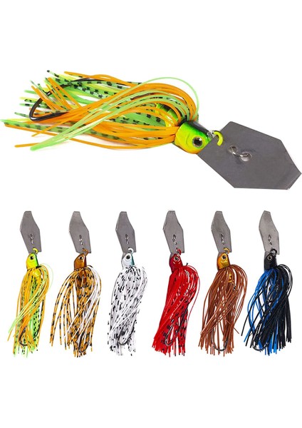 Ξ Ny Ue Zhang 6 Parça, Yemler Spinner Yüzmek Saygısız Bıçaklı Jigs, Somon Pike Alabalık Salıncak Römorklar Için Sohbet Balık Yemi (Yurt Dışından)
