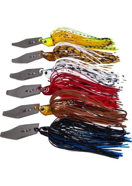 Ξ Ny Ue Zhang 6 Parça, Yemler Spinner Yüzmek Saygısız Bıçaklı Jigs, Somon Pike Alabalık Salıncak Römorklar Için Sohbet Balık Yemi (Yurt Dışından)
