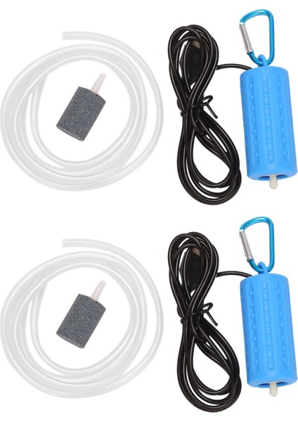 Ξ Ny Ue Zhang 2x USB Mini Havalandırma Pompası Hava Pompası Akvaryum Havalandırıcı Ultra Sessiz Mini Balık Tankı Balıkçılığa Gitmek Oksijen Pompası ——mavi (Yurt Dışından)