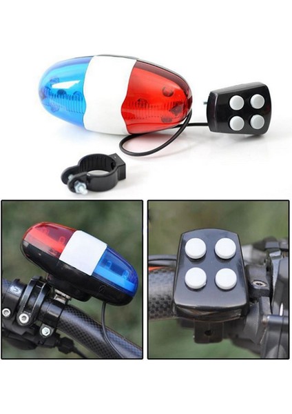 Ξ Ny Ue Zhang 2x Bisiklet Zili 6 LED 4 Ton Korna LED Işık Elektronik Siren Bisiklet Zilleri Çocuklar Için Bisiklet Aksesuarları (Yurt Dışından) modelleri