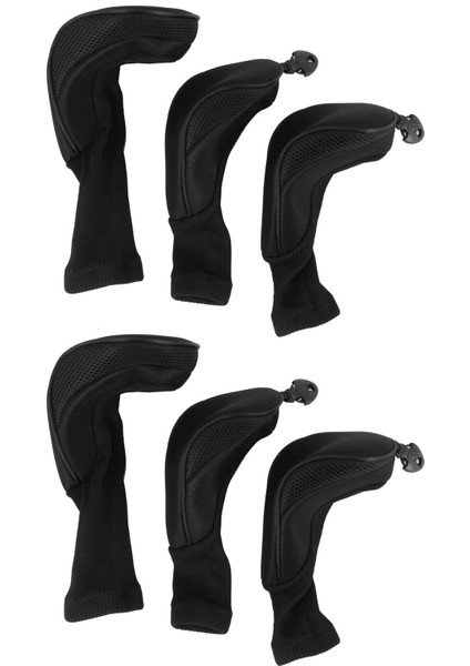Ξ Ny Ue Zhang Siyah Golf Başlığı Sürücüyü Kapaklar 1 3 5 Golf Kulübü Için Fairway Woods Baş Örtüleri Tüm Fairway ve Sürücü Kulüplerine Uygun 6 Adet (Yurt Dışından)