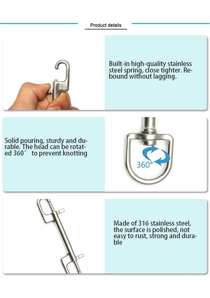 Ξ Ny Ue Zhang Adet 110 mm Paslanmaz Çelik Dalış Cıvatası Yapış Kanca Tüplü Dalış Tek Uçlu Kanca Bcd Aksesuarları Dalış Ekipmanları (Yurt Dışından) fırsatları
