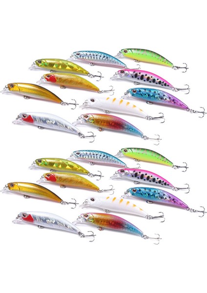 Ξ Ny Ue Zhang 20PCS Lot Cazibesi Iç Renklendirme Yüzen Bas Crankbait 6cm (Yurt Dışından)