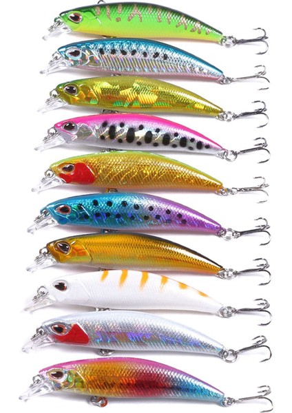 Ξ Ny Ue Zhang 20PCS Lot Cazibesi Iç Renklendirme Yüzen Bas Crankbait 6cm (Yurt Dışından)
