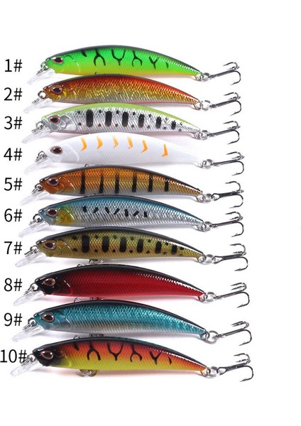 Ξ Ny Ue Zhang 20PCS Lot Cazibesi Iç Renklendirme Yüzen Bas Crankbait 6cm (Yurt Dışından)