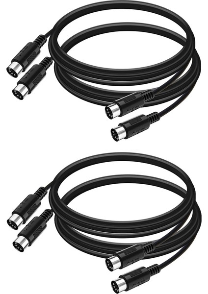 Ξ Ny Ue Zhang 4'lü Paket 5 Pimli Dın Mıdı Kablosu, 3 Feet Erkek - Erkek Mıdı Klavye Için 5 Pimli Mıdı Kablosu, Klavye Synth, Rack Synth, Rack Synth (Yurt Dışından)