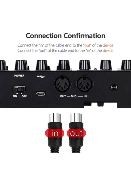 Ξ Ny Ue Zhang 4'lü Paket 5 Pimli Dın Mıdı Kablosu, 3 Feet Erkek - Erkek Mıdı Klavye Için 5 Pimli Mıdı Kablosu, Klavye Synth, Rack Synth, Rack Synth (Yurt Dışından)