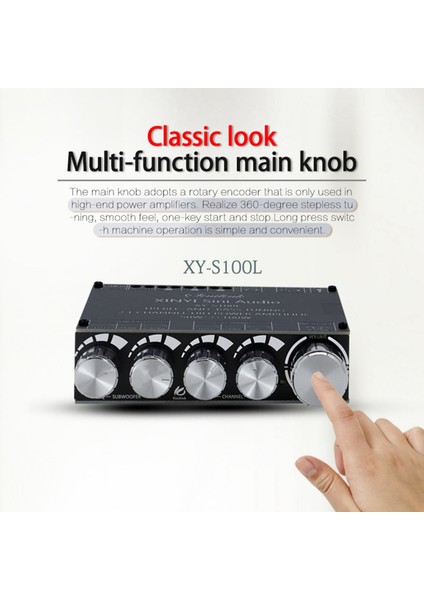 Ξ Ny Ue Zhang 2x Bluetooth 5.0 2.1 Kanal Güç Ses Stereo Subwoofer Amplifikatör Kurulu 50WX2+100W Hoparlör Amp XY-S100L (Yurt Dışından)