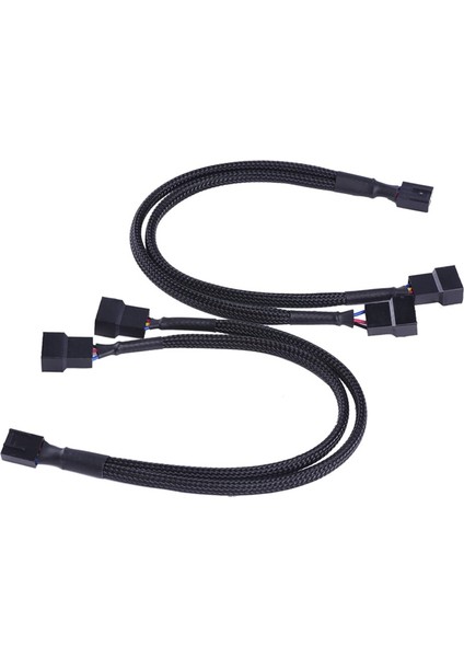 Ξ Ny Ue Zhang 8 Paket Pwm Fan Ayırıcı Kablo Y Ayırıcı Bilgisayar Pc Fan Güç Kablosu 4 Pin 1 Ila 2 Dönüştürücü, Siyah Kollu Örgülü (Yurt Dışından)