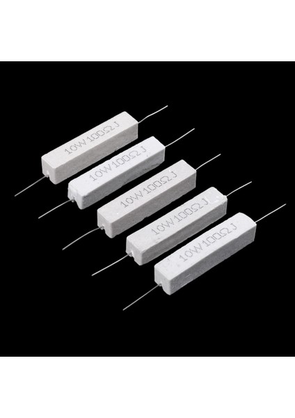 Ξ Ny Ue Zhang 10 Adet 10W Watt 100 Ohm %5 Eksenel Telli Çimento Dirençler (Yurt Dışından) fiyatları