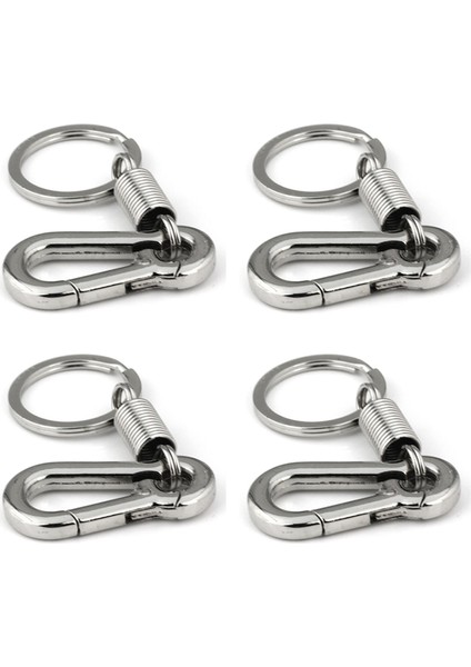 Ξ Ny Ue Zhang 4x Sağlam Karabina Anahtarlık Anahtarlık Cilalı Anahtarlık Bahar Anahtarlık Iş Bel Anahtarlık, Gümüş (Yurt Dışından)