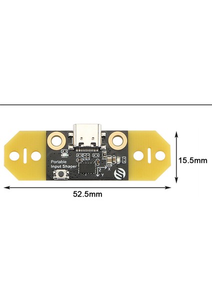 Ξ Ny Ue Zhang RP2040 Yükseltilmiş 3D Yazıcı Parçaları ile 2x Taşınabilir Giriş Şekillendirici Voron 2.4 0.1 Trident Ivme Ölçer Için Destek Klipper (Yurt Dışından)