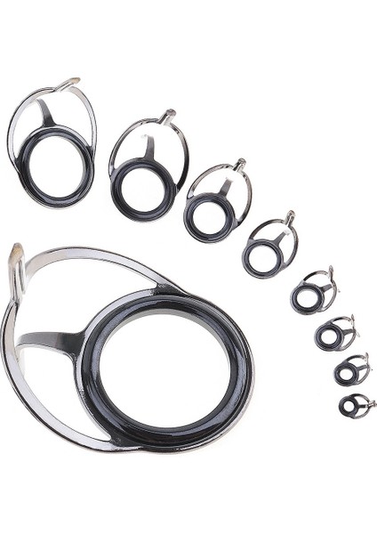 Ξ Ny Ue Zhang 8 Adet Olta Kılavuzu Oval Olta Gözler Kılavuzları Hattı Halkaları Kutup Tamir Takımı Karışık Boyut Çift Bacak Halkaları (Yurt Dışından) modelleri