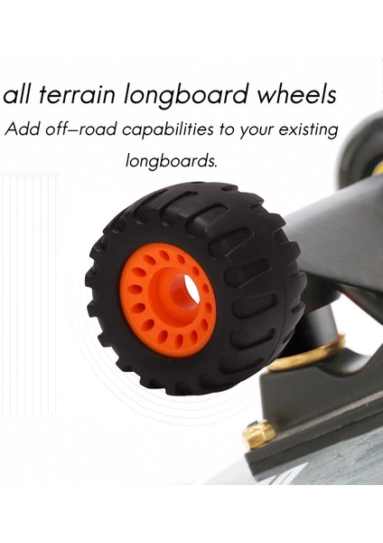 Ξ Ny Ue Zhang Off Road Kaykay Longboard Tekerlekleri (4'lü Set Rulman Kovanı Içerir) (Yurt Dışından)