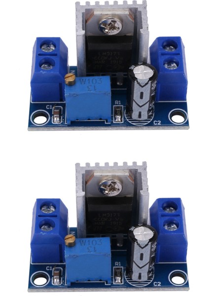 Ξ Ny Ue Zhang 2x LM317 Dc-Dc 1.5A 1.2-37V Ayarlanabilir Güç Kaynağı Kartı Dc Dönüştürücü Modülü Doğrusal Voltaj Regülatörü (Yurt Dışından)