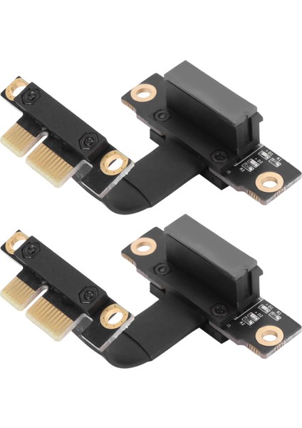 Ξ Ny Ue Zhang 2x Pcıe X1 Yükseltici Kablo Çift 90 Derece Sağ Açı Pcıe 3.0 X1 - X1 Uzatma Kablosu 8 Gbps Pcı Express 1x Yükseltici Kart 5 cm (Yurt Dışından)