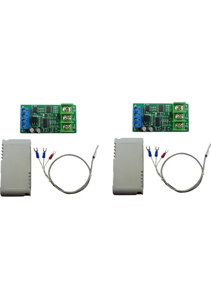 Ξ Ny Ue Zhang 2x Dc 8-25 V PT100 Sıcaklık Dönüştürücüye Termal Direnç RS485 Modbus Rtu Rtd Sensör Modülü Kiti PTA9B01 (Yurt Dışından)