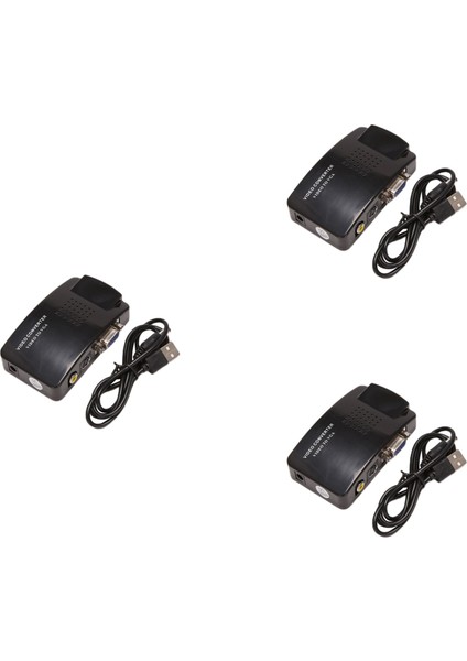 Ξ Ny Ue Zhang 3x Av VGA Adaptörü Rca VGA Dönüştürücü Pc Rca Kompozit S-Video Av Girişi Pc VGA LCD Çıkış Dönüştürücü Anahtar Kutusu (Yurt Dışından)