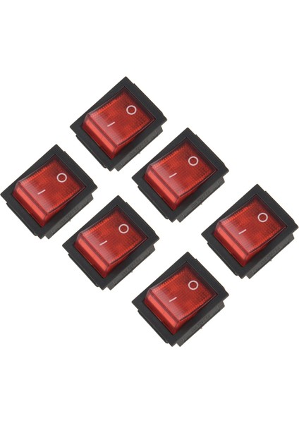 Ξ Ny Ue Zhang 6x Kırmızı Işık 4 Pin Dpst On/off Geçmeli Basmalı Anahtar 15A/250V 20A/125V Ac 28X22MM (Yurt Dışından)