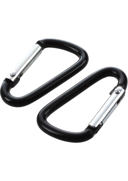Ξ Ny Ue Zhang 5x Yürüyüş Yaylı 4mm Dia Siyah Alüminyum Alaşımlı Karabina Kancaları (Yurt Dışından) modelleri