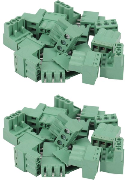 Ξ Ny Ue Zhang 20 Adet 5.08MM Pitch 3pin Plug-In Vidalı Pcb Terminal Bloğu Konnektörü Sağ Açı (Yurt Dışından)