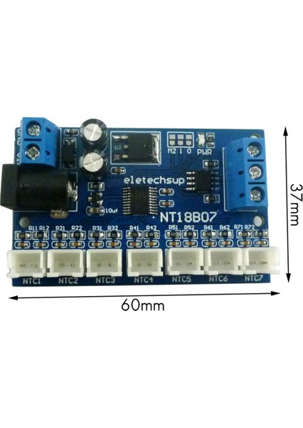 Ξ Ny Ue Zhang 2x 7 Kanal RS485 Ntc Sıcaklık Sensörü Ölçümü Modbus Rtu Kağıtsız Kaydedici Plc NT18B07 (Yurt Dışından)