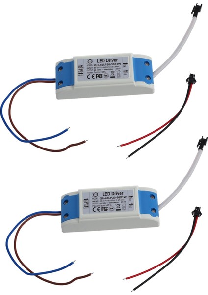 Ξ Ny Ue Zhang 2x LED Sürücü 20-36W Trafo Sürücüsü Dc 60-120V Ac 85-277V Yüksek Kalite (Yurt Dışından)