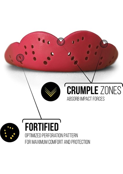 Ξ Ny Ue Zhang Spor Ağız Koruyucusu Eva Diş Koruyucusu Yetişkin Dişlik Diş Brace Koruma Basketbol Rugby Boks Karate, Kırmızı (Yurt Dışından) fırsatları