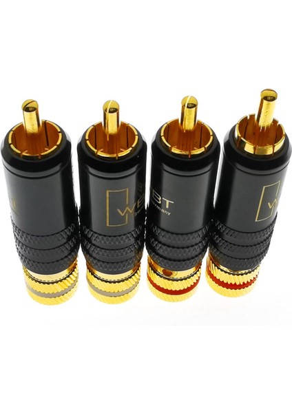 Ξ Ny Ue Zhang 16X WBT-0144 Altın Kaplama Rca Fişi Rca Plug-In Tipi Av Ses ve Video Fişi Video Fiş Konnektörü (Yurt Dışından)
