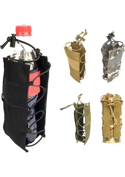 Ξ Ny Ue Zhang Şişe Tutucu Içme Şişesi Kılıfı Naylon Molle Su Şişesi Tutucu Bisiklete Binmeye Dayanıklı Koşu Açık Hava Sporları - Siyah (Yurt Dışından) fırsatları