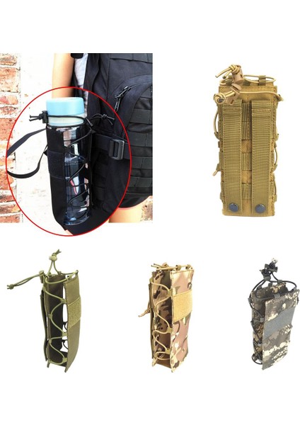 Ξ Ny Ue Zhang Şişe Tutucu Içme Şişesi Kılıfı Naylon Molle Su Şişesi Tutucu Bisiklete Binmeye Dayanıklı Koşu Açık Hava Sporları - Siyah (Yurt Dışından) indirimleri