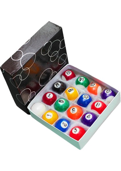 Ξ Ny Ue Zhang Profesyonel 25MM Çocuk Bilardo Masa Topları Set Reçine Küçük Havuz Isteka Topları Tam Set 16 Adet Mini Bilardo Topları Set (Yurt Dışından)