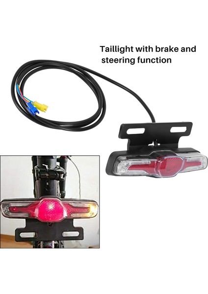Ξ Ny Ue Zhang 12V-80V 12W 300 Lümen LED Ön Işık, Dahili Korna ile 36V-60V 5W Arka Işık, Fren ve Elektrikli Bisiklet Için Dönüş Fonksiyonu Anahtarı (Yurt Dışından)