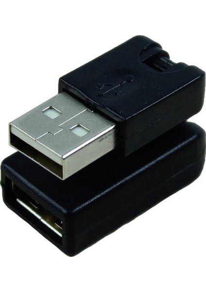 Ξ Ny Ue Zhang 4x Siyah USB 2.0 Erkek - USB Dişi 360 Derece Dönüş Açısı Uzatma Adaptörü (Yurt Dışından)