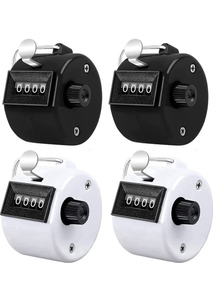 Ξ Ny Ue Zhang 4'lü Paket Counter Clicker 4 Haneli Sayı Sayımı, Elde Taşınabilir Mekanik Sayaçlar Clickers Pitch Sayacı (Yurt Dışından)