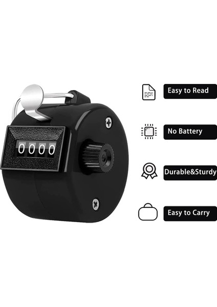 Ξ Ny Ue Zhang 4'lü Paket Counter Clicker 4 Haneli Sayı Sayımı, Elde Taşınabilir Mekanik Sayaçlar Clickers Pitch Sayacı (Yurt Dışından)