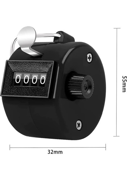 Ξ Ny Ue Zhang 4'lü Paket Counter Clicker 4 Haneli Sayı Sayımı, Elde Taşınabilir Mekanik Sayaçlar Clickers Pitch Sayacı (Yurt Dışından)