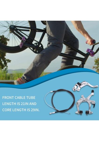 Ξ Ny Ue Zhang Ön Fixie Yol Bisikleti Cruiser Fren Seti Bisiklet Fren Kiti Bisiklet Kaliper Fren Kiti Çoğu Fixie Bisiklet Için Yan Çekme Fren Seti Gümüş (Yurt Dışından) fiyatları