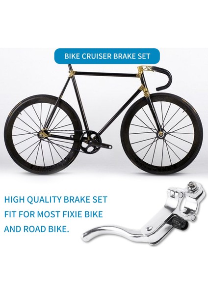 Ξ Ny Ue Zhang Ön Fixie Yol Bisikleti Cruiser Fren Seti Bisiklet Fren Kiti Bisiklet Kaliper Fren Kiti Çoğu Fixie Bisiklet Için Yan Çekme Fren Seti Gümüş (Yurt Dışından) indirimleri