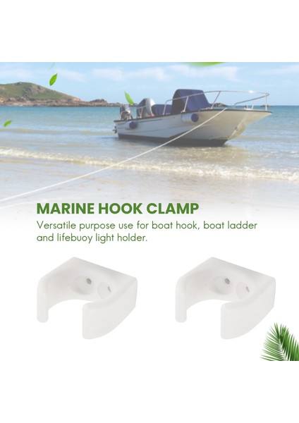 Ξ Ny Ue Zhang Adet Naylon Merdiven Klipsi Tekne Kanca Klipsi Boyutu 1-1/4 Inç Çap Set Başına Uv Deniz Aksesuarları Yat Tekne, Beyaz (Yurt Dışından) fiyatları