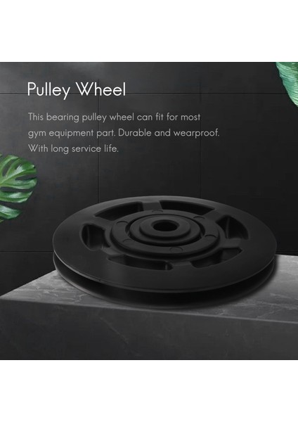 Ξ Ny Ue Zhang 8 Adet 95MM Siyah Rulman Kasnak Tekerlek Kablo Spor Salonu Ekipmanları Parçası Aşınmaya Dayanıklı (Yurt Dışından) modelleri