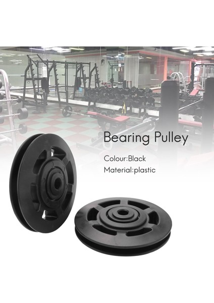 Ξ Ny Ue Zhang 8 Adet 95MM Siyah Rulman Kasnak Tekerlek Kablo Spor Salonu Ekipmanları Parçası Aşınmaya Dayanıklı (Yurt Dışından) indirimleri