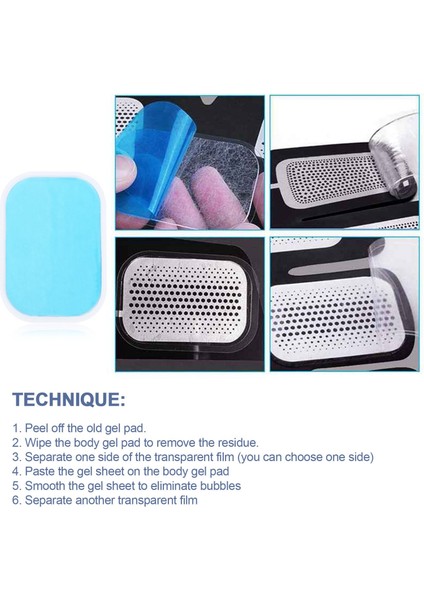 Ξ Ny Ue Zhang 60PCS Ems Jel Pedi, Elektrot Jel Yedek Ped, Ems Emici Jel Pedi, Karın Aksesuarları (Yurt Dışından)