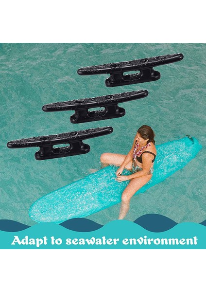 Ξ Ny Ue Zhang Adet Siyah Tekne Kelepçesi Kayık Cleats Tekne Iskelesi Cleats Kayık Kano Kelepçesi 4 Inç Naylon Cleats Tekne Bağlama Aksesuarları (Yurt Dışından) fiyatları